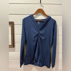 PRANA PERRY STRIPE PULLOVER WOMENS size L